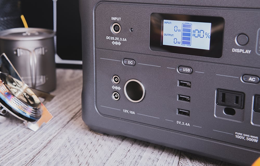 ポータブル電源の設置